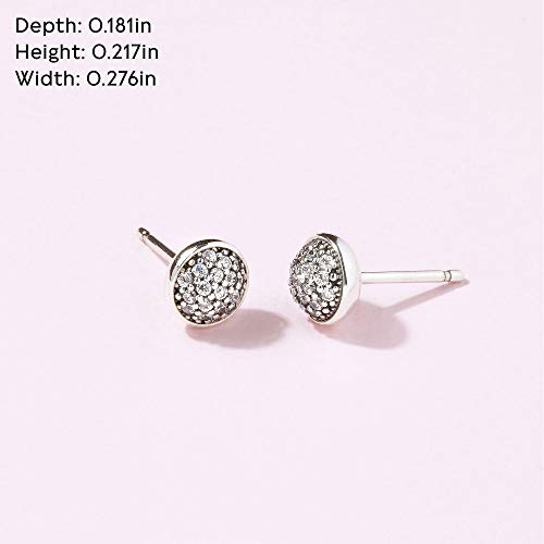 Pandora 290726CZ – Pendientes de mujer de plata de ley 925, circonita blanca