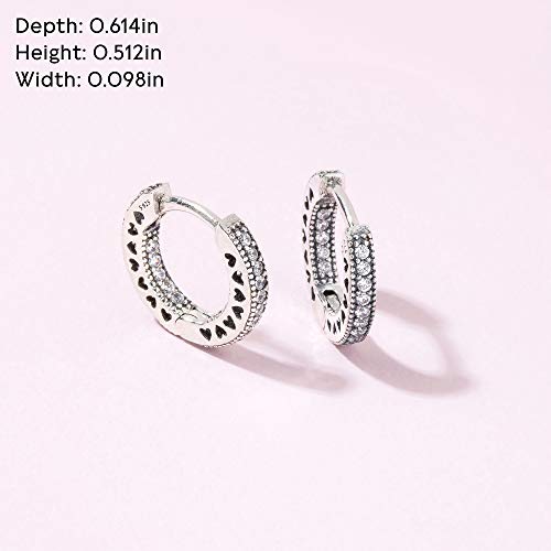 Pandora Pendientes de aro Mujer plata - 296317CZ