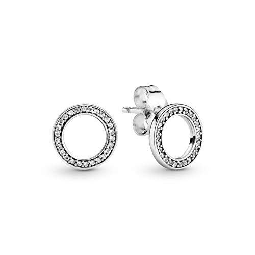 Pandora Pendientes de botón Mujer plata - 290585CZ