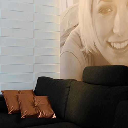 Panel de Pared 3D Vaults | Para Decoratión de Pared 3D | 12 Paneles Decorativos 3D de Pared 50x50cm, 3 m² | Revestimiento de Paredes 3D WallArt | Paneles 3D, 3D Decorativo de la Pared Interior Paneles