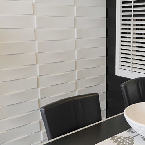 Panel de Pared 3D Vaults | Para Decoratión de Pared 3D | 12 Paneles Decorativos 3D de Pared 50x50cm, 3 m² | Revestimiento de Paredes 3D WallArt | Paneles 3D, 3D Decorativo de la Pared Interior Paneles