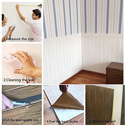 paneles 3D de la pared,Papel Pintado (5pcs)
