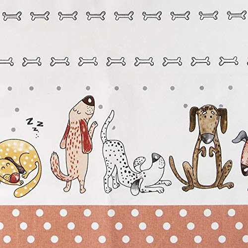 Paños de Cocina, 100% Algodon 50 x 70 cm, Trapos de Cocina, Juego de 2 Blancos con Diseño de Divertido Perro, Regalos Originales para Mujer Amantes de los Perros y Animales