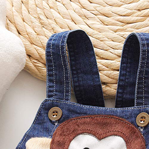 Pantalones Vaquero Cortos para Bebes Niñas Niños Recién Nacidos Verano PAOLIAN Vestidos Peto Tirantes Monos Conjuntos Ropa Bautizo Bebés Peleles Vestir Fiestas 0 Meses-3 Años