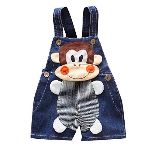 Pantalones Vaquero Cortos para Bebes Niñas Niños Recién Nacidos Verano PAOLIAN Vestidos Peto Tirantes Monos Conjuntos Ropa Bautizo Bebés Peleles Vestir Fiestas 0 Meses-3 Años