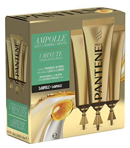 PANTENE Ampollas 1 Minuto Liso Producto Para el cabello 3 Piezas