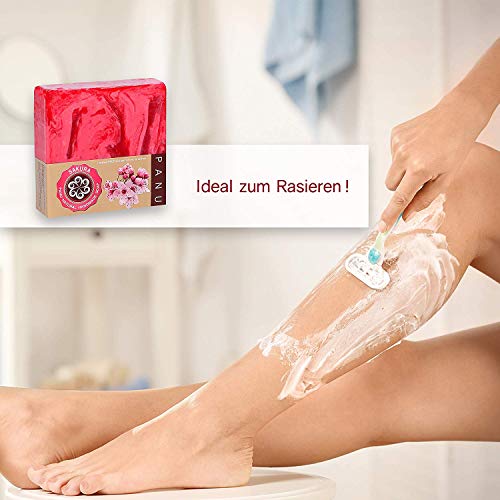 Panu Jabon Natural - Sakura Champu Solido - jabones para regalar (2x 110g)