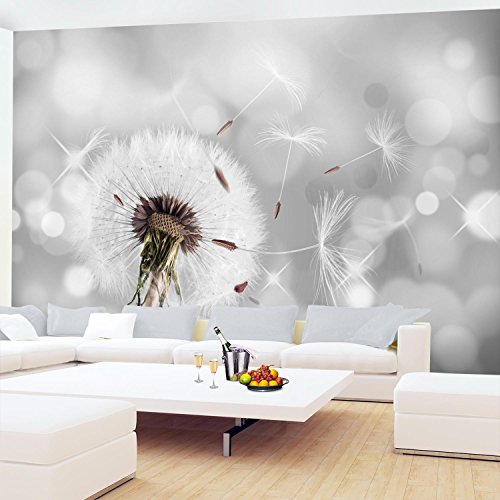 Papel Pintado Fotográfico Diente de león 352 x 250 cm Tipo Fleece no-trenzado Salón Dormitorio Despacho Pasillo Decoración murales decoración de paredes moderna - 100% FABRICADO EN ALEMANIA - 9155011a