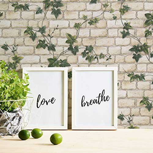 Papel pintado gofrado ladrillo Papel imitacion piedra Papel imitacion ladrillo verde blanco 980434 98043-4 A.S. Création Il Decoro | verde/blanco | Rollo (10,05 x 0,53 m) = 5,33 m²