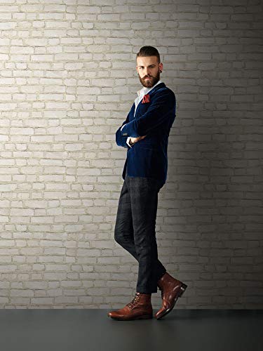 Papel pintado tnt ladrillo Papel imitacion piedra Papel imitacion ladrillo gris rojo blanco 374141 37414-1 A.S. Création Neue Bude 2.0 Edition 2 | gris/rojo/blanco | Muestra (21 x 29,7 cm)