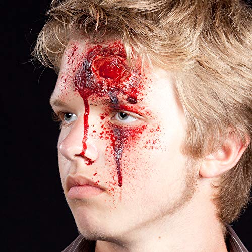 Paquete de 10 Tubos de Sangre Falsa - Paquete de 300 gramos - Accesorio perfecto para disfraces de Halloween y maquillaje de terror realista.