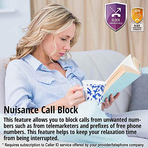 Paquete de 3 teléfonos inalámbricos Panasonic KX TGC223EB digitales con pantalla LCD, color negro