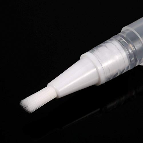 Paquete de 5 bolígrafos vacíos de aceite de uñas de 3 ml, con punta de pincel, cosméticos y brillo de labios, tubo líquido para el crecimiento de pestañas