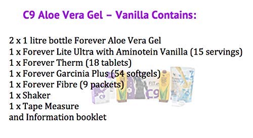 Paquete de desintoxicación Forever Living Clean 9 Vanilla (nuevo C9) - Programa de peso y limpieza