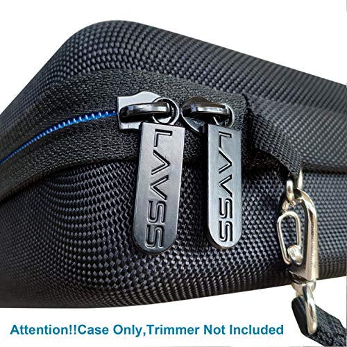 Para Braun MGK3080 Braun MGK5080 Braun MGK3085 Braun MGK3060 Braun MGK3040 MGK3042 Recortador de barba Duro Viaje Estuche Bolso Funda By LAVSS,Negro