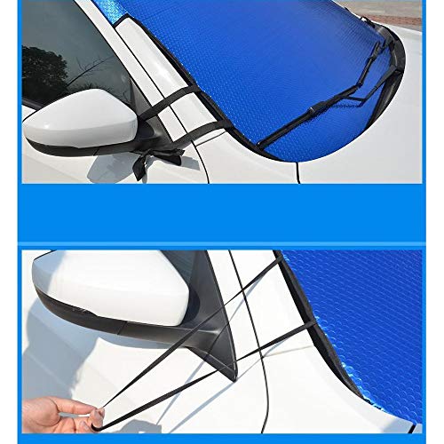 Parabrisas del Coche Cubierta, Doble Cara Plata Protector de Pantalla Solar Rayos Cubierta del Polvo Térmico Cubierta de Hielo Helada, para SUV Most Vehicle (140 * 90cm)