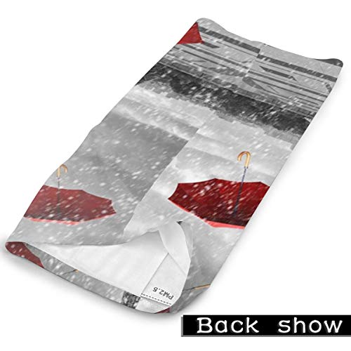 Paraguas frente a la torre, polaina para el cuello, bufanda para la cara, máscara para el polvo, pasamontañas para exteriores, tela para deportes, protección solar, bufanda, escudo