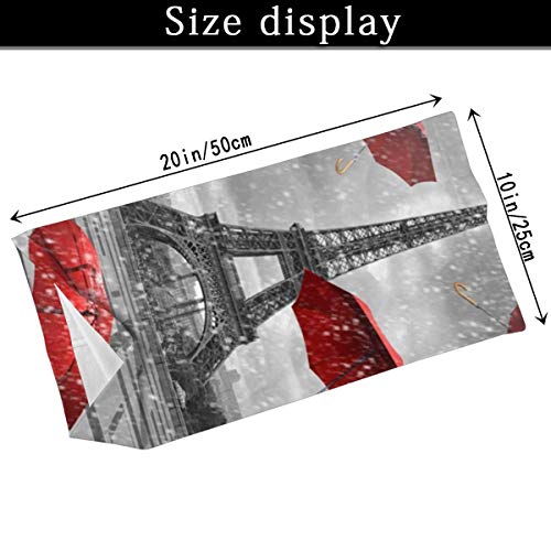 Paraguas frente a la torre, polaina para el cuello, bufanda para la cara, máscara para el polvo, pasamontañas para exteriores, tela para deportes, protección solar, bufanda, escudo