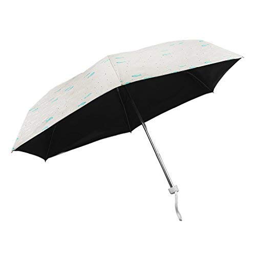 Paraguas plegable parasol de viaje manual para niñas, parasol portátil, antiUV, impermeable, antivuelco