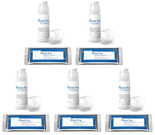 Parche de Silicona Tratamiento Reparador de Cicatrices de 3,5 cm x 12 cm y Envase de 30 gramos de Gel Líquido