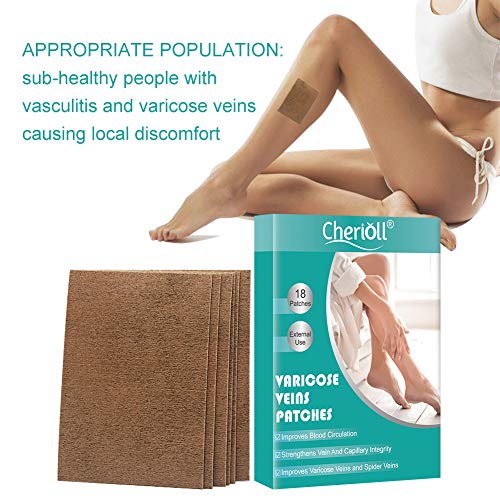 Parche de venas varicosas, tratamiento de venas varicosas, parche de curación de venas para arañas, edema, dolor nervioso, dolor de piernas, parches herbarios naturales