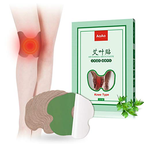 Parche para aliviar el dolor en las articulaciones de la rodilla 12 P, pegatinas de palo de moxibustión, parche de almohadilla de hierba tradicional china para promover la circulación sanguínea