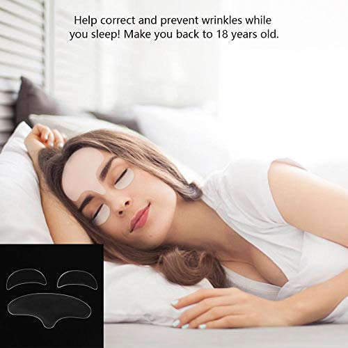 Parche para arrugas en la frente, almohadillas antiarrugas reutilizables de silicona Parches antienvejecimiento para levantar y estirar la piel facial y ocular Eliminar la flexión de la frente y las b