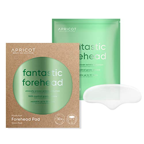Parche para frente APRICOT CON ÁCIDO HIALURÓNICO - 30 usos - ORIGINAL de Alemania - ¡Parche antiedad de silicona para suavizar las arrugas de la frente con eficacia clínicamente testada!