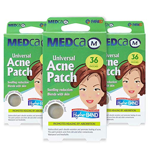 Parches absorbentes para el acné - Vendas hidrocoloides (108 unidades) Dos tamaños universales, tratamiento de acné para el rostro y manchas en la piel, reduce las espinillas y ocultan el acné