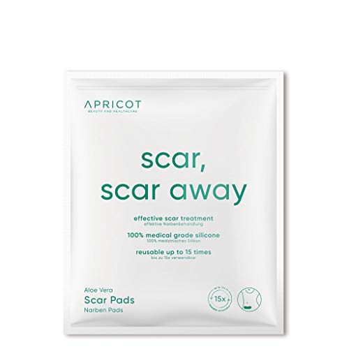 Parches para cicatrices APRICOT con aloe vera ecológico para cicatrizar heridas, para cicatrices hipertróficas - parches para cicatrices de cesárea - Eficacia clínicamente testada
