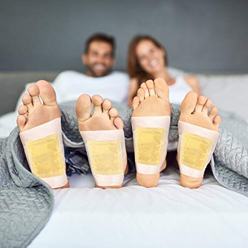 Parches Para Los Pies, Nivlan 100% Naturales Parches de Pies Detox, Elimina Toxinas del Cuerpo, Mejora la Circulación, Ayuda en la Pérdida de Peso y a Conciliar el Sueño - Cuidado del Pie（20 piezas）
