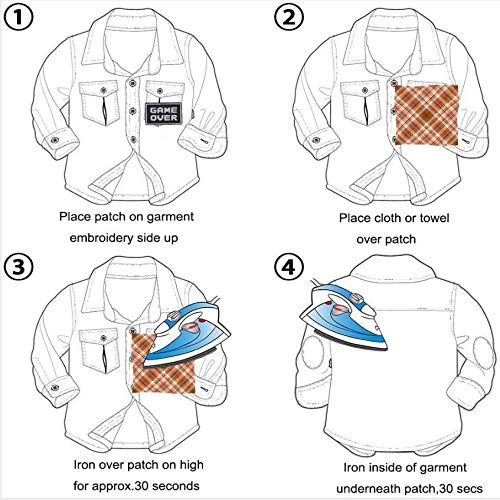 Parches para planchar/Patch Sticker, aplicado para la camiseta jeans Ropa Chaqueta Mochila Bolso y zapato， flor pequeña planta de ciruela 33PCS