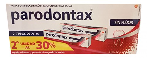 Parodontax pasta 2 tubos de 75 ml sin flúor