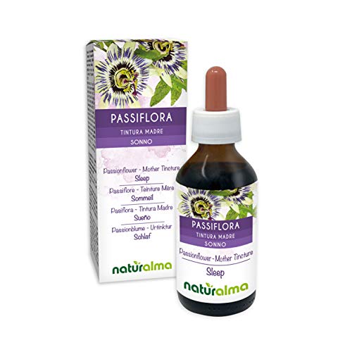 PASIFLORA (Passiflora incarnata) hierba con flores Tintura Madre sin alcohol NATURALMA | Extracto líquido gotas 100 ml | Complemento alimenticio | Vegano