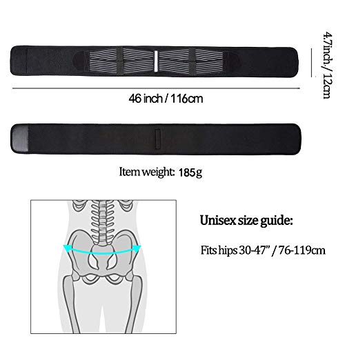 Paskyee - Cinturón de cadera sacroiliac para mujeres y hombres que alivian el dolor de espalda y piernas, estabilizan las articulaciones SI, antideslizantes y resistentes a las pastillas