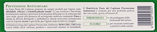 Pasta del capitano - Capitán de pasta - pasta de dientes pasta de dientes antisarro con pirofosfatos, ideal para los fumadores - 100 ml