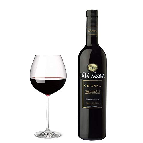 Pata Negra Crianza Vino Tinto D.O Valdepeñas - Pack de 6 Botellas x 750 ml