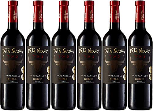 Pata Negra Vino Tinto D.O. Toro - Pack de 6 Botellas x 750 ml