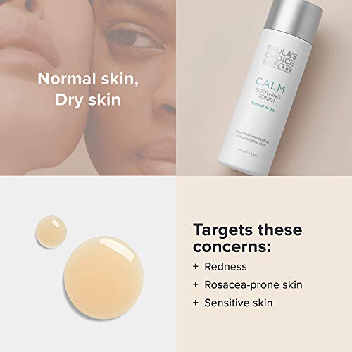 Paula’s Choice Calm Gel Tónico Facial - Limpia, Hidrata y Calma la Piel - Suave para Piel Sensible - con Glicerina y Té Verde - Pieles Normales a Secas - 118 ml