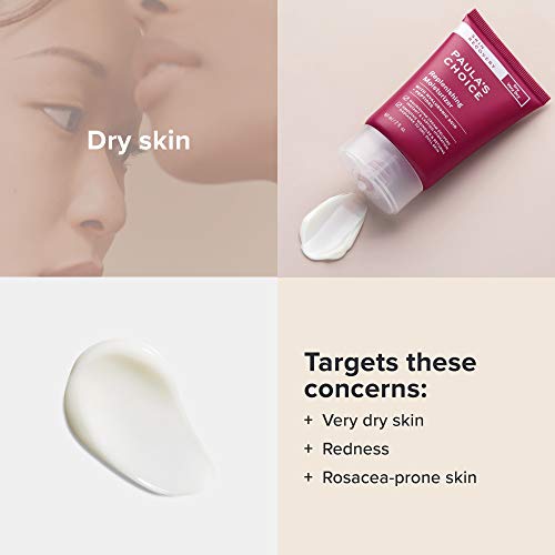 Paula's Choice Skin Recovery Crema Hidratante Facial - Crema de Noche Hidrata y Calma Pieles Sensibles - con Ácido Hialurónico & Peptidos - Pieles Normales a Secas - 60 ml