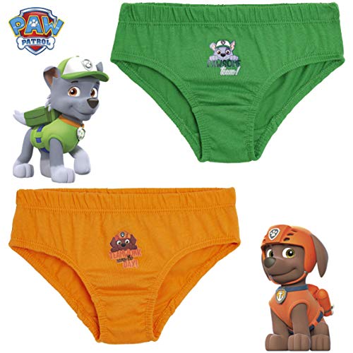 Paw Patrol Calzoncillos Niño, Pack de 5 Calzoncillos Patrulla Canina, Ropa Interior Niño Bebe 100% Algodon Suave, Tallas 18 Meses-7 Años, Regalos para Niños (5-6 años)