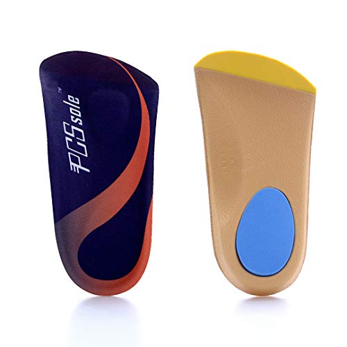 PCSsole 3/4 Plantillas Ortopédicas De Confort Para Pies Planos Espolones óseos Fascitis Plantar Para Hombres Y Mujeres L:(EU43-46)