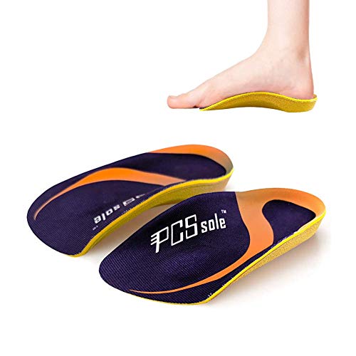 PCSsole 3/4 Plantillas Ortopédicas De Confort Para Pies Planos Espolones óseos Fascitis Plantar Para Hombres Y Mujeres L:(EU43-46)