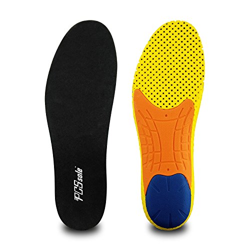 PCSsole Plantillas para Zapatos de Deportivas Amortiguadoras, cómodas para Plantillas de gel para Hombre y Mujer, zapatos de trabajo，Tamaño Cortable((EU40-46)