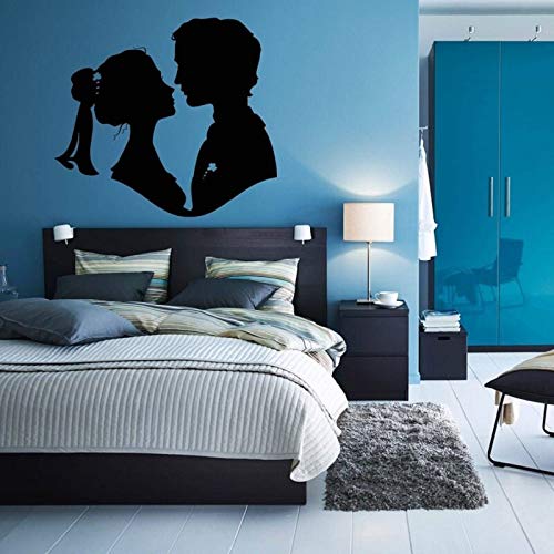 Pegatinas de pared Venecia pareja romántica citas decoración de la habitación de la familia sala de estar dormitorio decoración del hogar pintura de pared 56x50cm tamaño personalizable de bricolaje