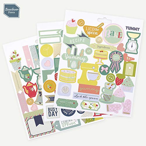 Pegatinas para scrapbooking, agendas, planners y el planner Busy Days de Boxclever Press. Una selección de pegatinas de distintos temas. Pegatinas para scrapbook y bullet journal (Pasatiempos)