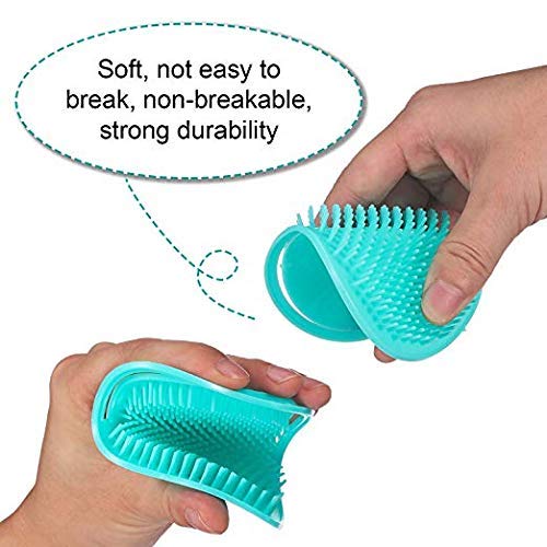 Peine de peinar redondo WhopperIndia | Químico antiestático clásico y resistente al calor para todo tipo de cabello | Peine de dientes finos y anchos para hombres y mujeres, paquete de 4, 4"