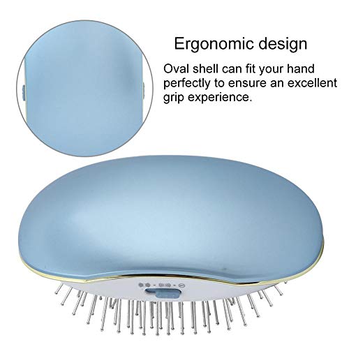 Peinetas de Pelo para Crecimiento del Cabello con Tratamiento, Alivio de la Circulación de la Sangre de la Promoción del Cepillo del Masaje, Anti-quemaduras(Bleu)