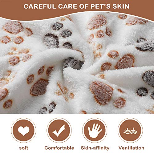 Pejoye Manta para Perros Duradera y Esponjosa de Primera Calidad, Manta de Felpa Suave y Cálida y Lavable para Cachorros para Mascotas Pequeñas, Medianas y Grandes