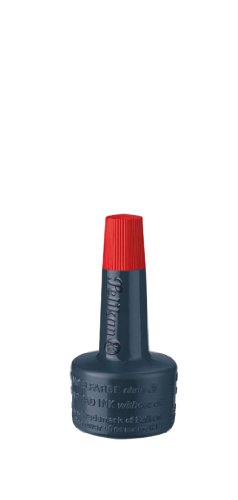 Pelikan 351221 - Tinta de sello 4K sin ACeite, 28 ml, adecuado para todos los sellos de oficina, rojo